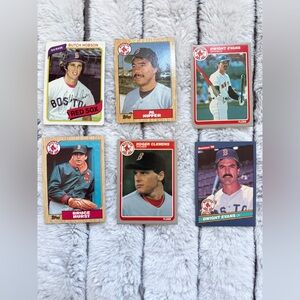 Topps Red and Blue Baseball Trading Cards